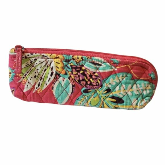 Vera Bradley Retired Rumba Pattern Case Pencil Makeup Pouch - Picture 1 of 16